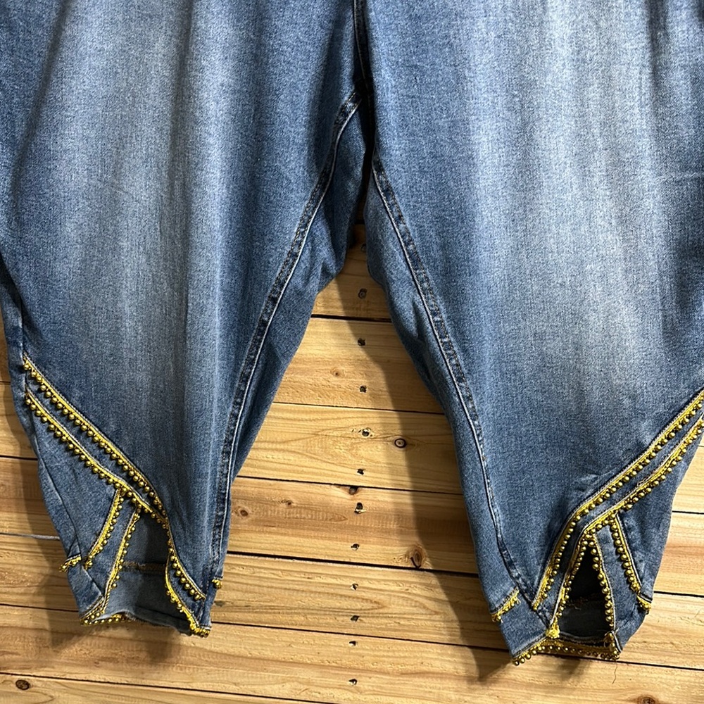 Cato Blue Ankle & Cropped Jeans with Gold Accents - Picture 5 of 11